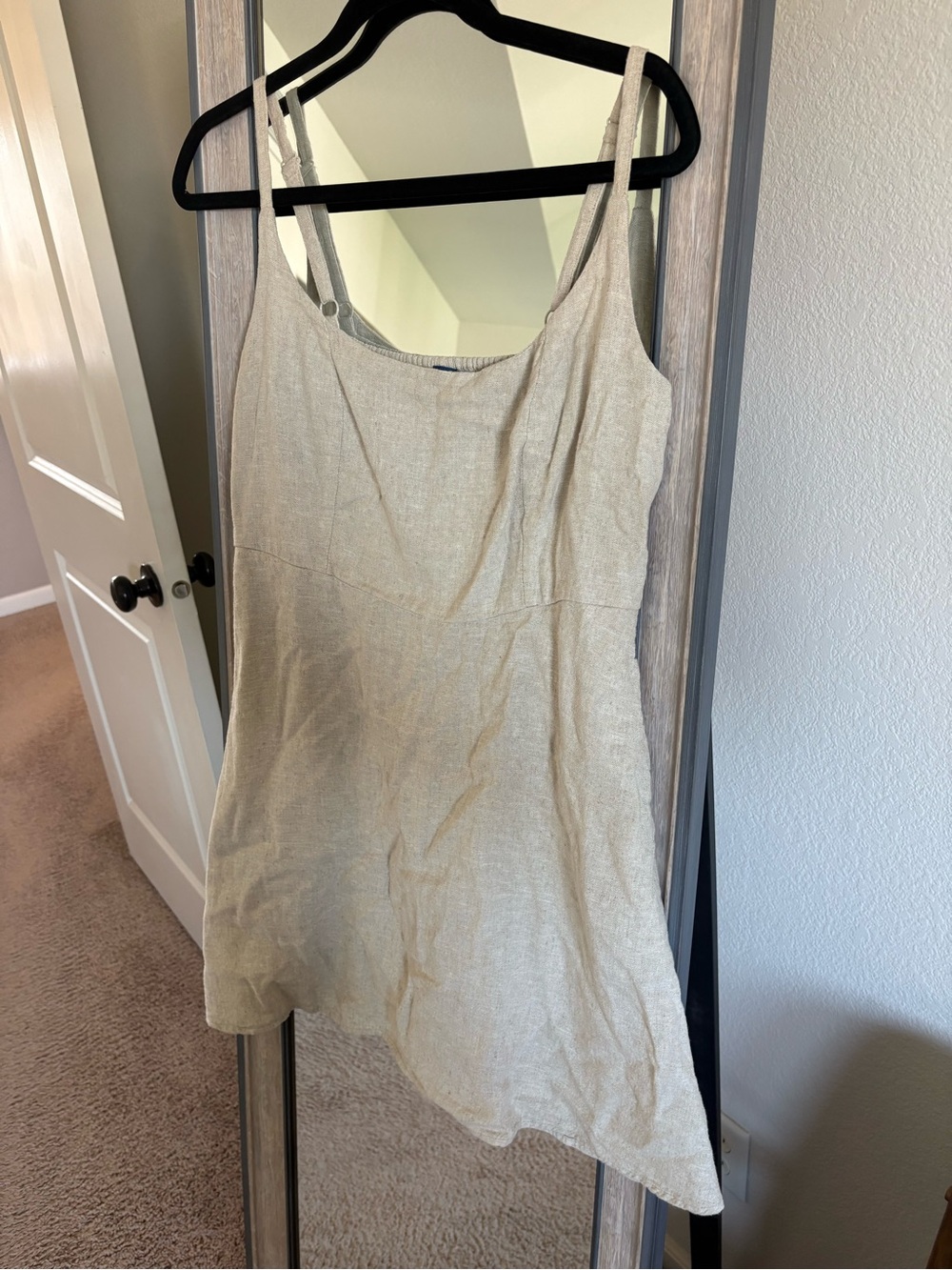 Old Navy Beige Linen-Blend Camisole Tank